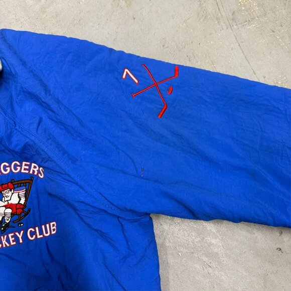 Vintage 1980s Old Diggers Hockey Club Embroidered Zip Up Jacket Large - Picture 6 of 8